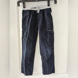 sz‎ 6 Calvin Klein black and gray ripped colorblock drawstring waist carg…